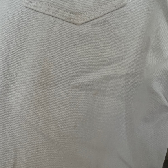 Zara Hi-Rise Straight Leg Jeans - White - Picture 5 of 7